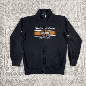 Harley Davidson Sweater Kewanee IL Full Zip Jacket Long Sleeve Logo Size Small